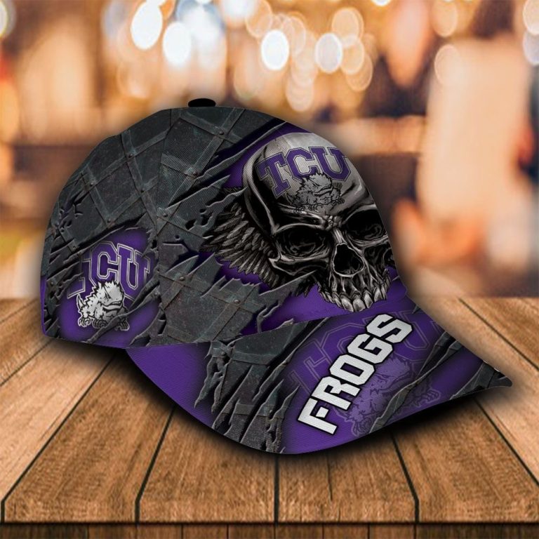 HOT Skull TCU Horned Frogs custom Personalized cap 1