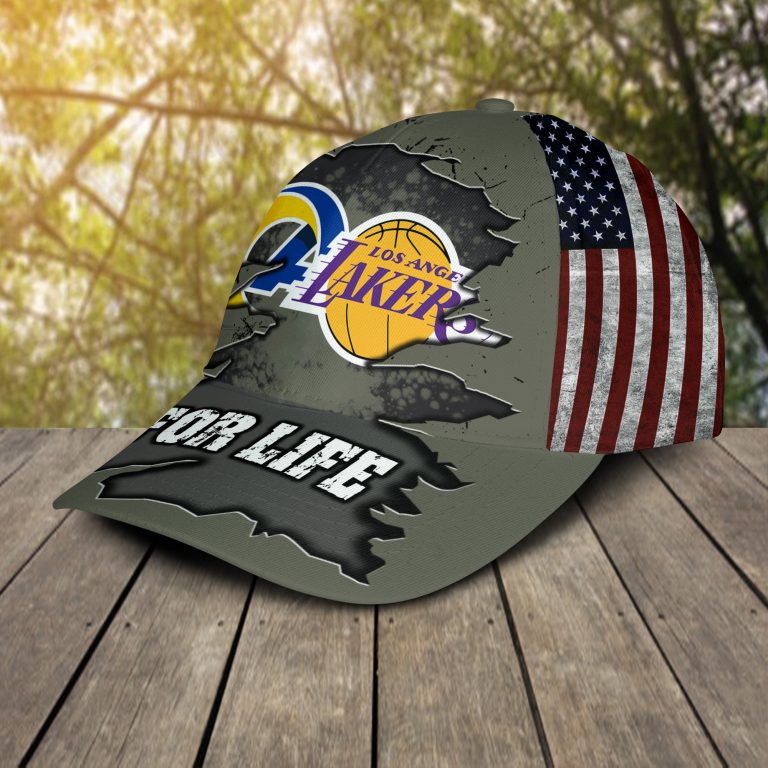 HOT for life Los Angeles Lakers Los Angeles Rams Cap 1