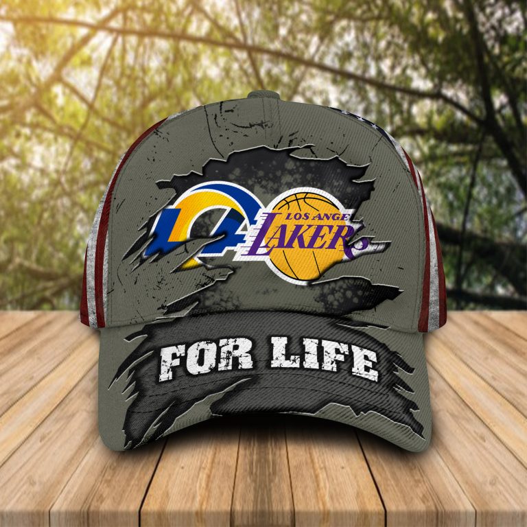 HOT for life Los Angeles Lakers Los Angeles Rams Cap 3