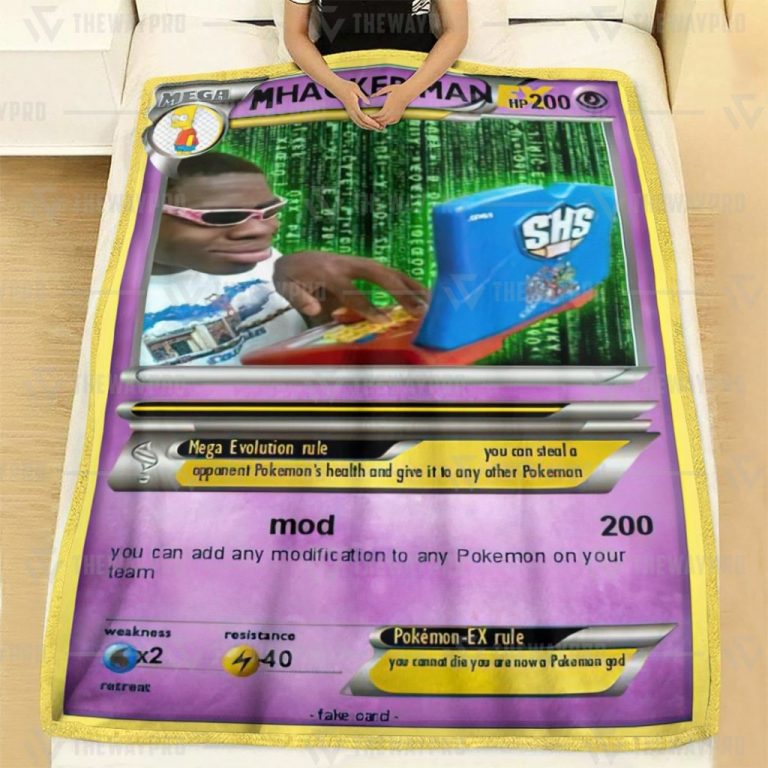 Hacker Man Pokemon blanket 1