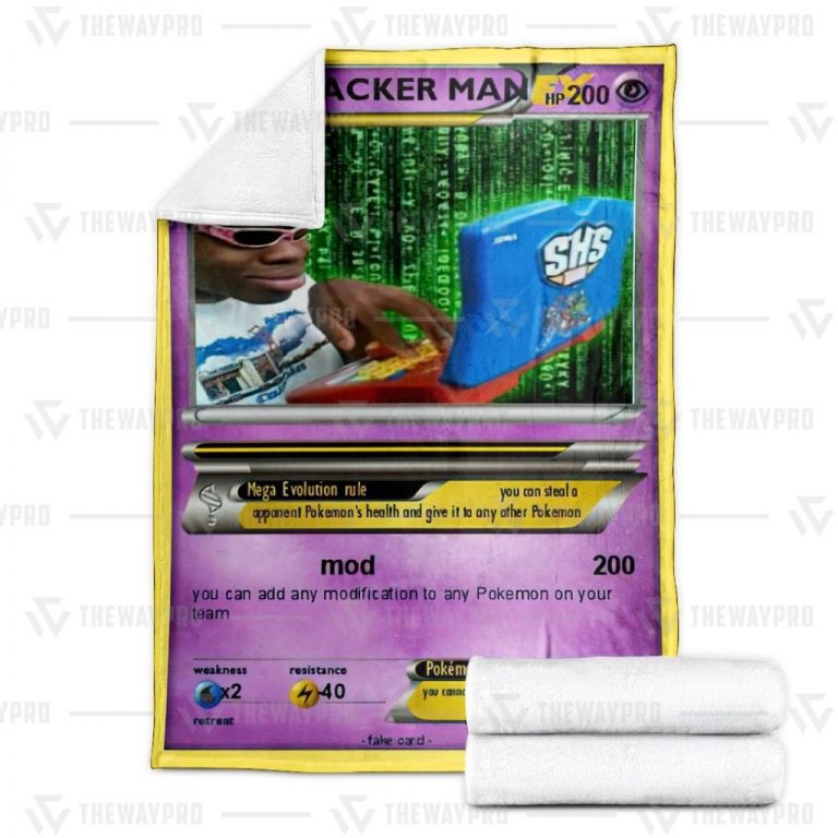 Hacker Man Pokemon blanket 2