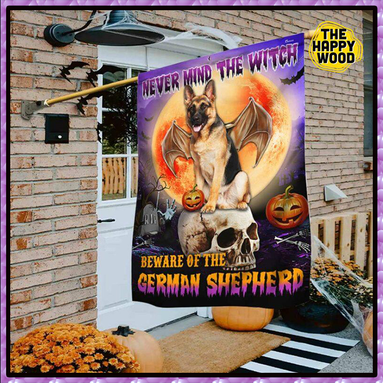TOP 16 SWEET CHRISTMAS PRODUCTS FOR YOU AND YOUR FAMILY IN 2021 13 Halloween Skull Pumpkin Never Mind The Witch Beware Of The German Shepherd Flag2