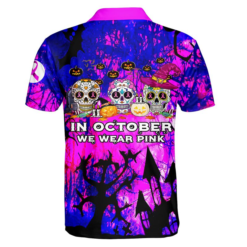 Halloween skull pumpkin In October We Wear Pink Breast Cancer 3d shirt, hoodie 8 Halloween skull pumpkin In October We Wear Pink Breast Cancer 3d shirt hoodie 7