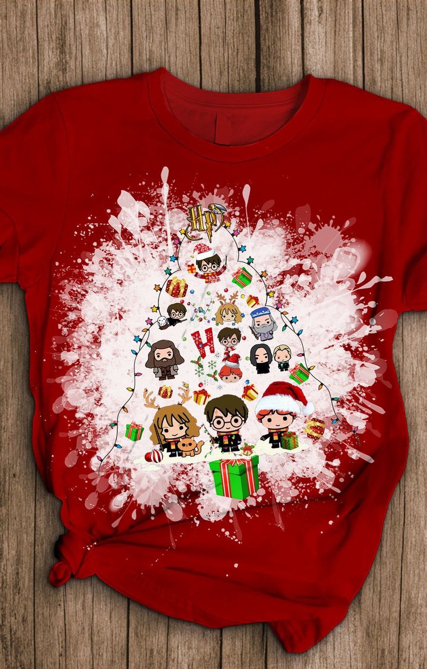 Harry Potter christmas tree pajamas set 1