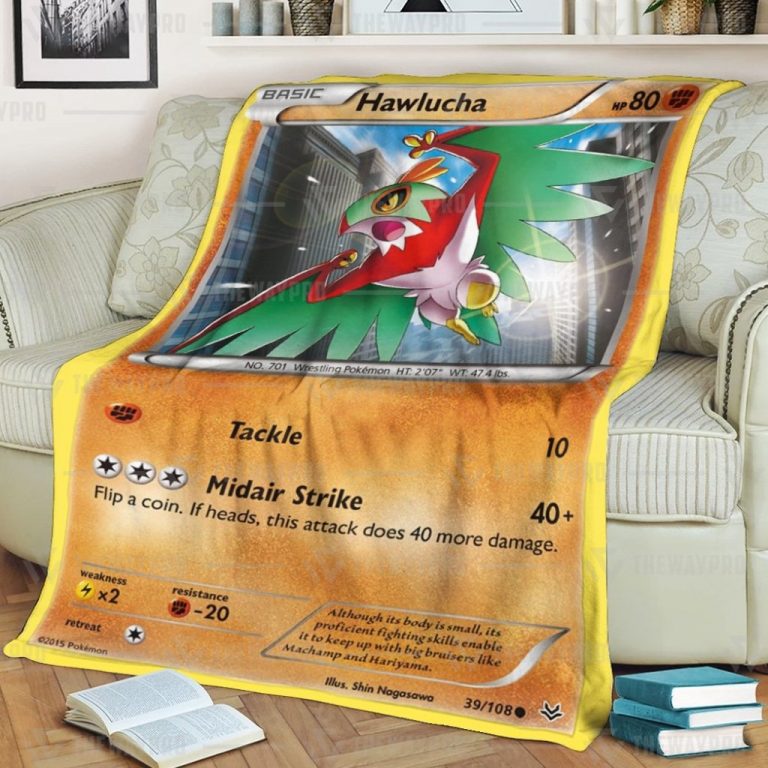 Hawlucha Roaring Skies Pokemon blanket 1