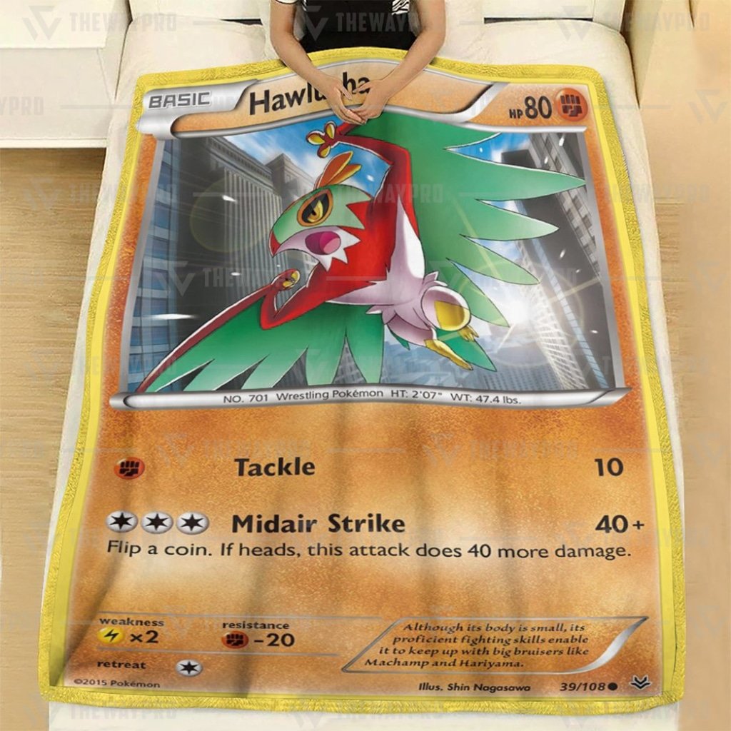 Hawlucha Roaring Skies Pokemon blanket 2