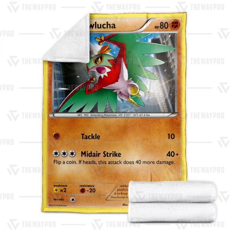 Hawlucha Roaring Skies Pokemon blanket