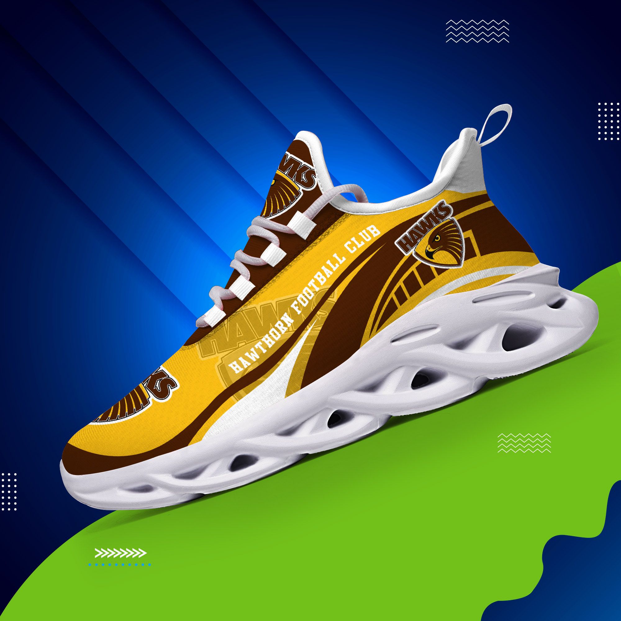 Hawthorn Hawks AFL clunky max soul shoes 3 Hawthorn Hawks AFL clunky max soul shoes 1