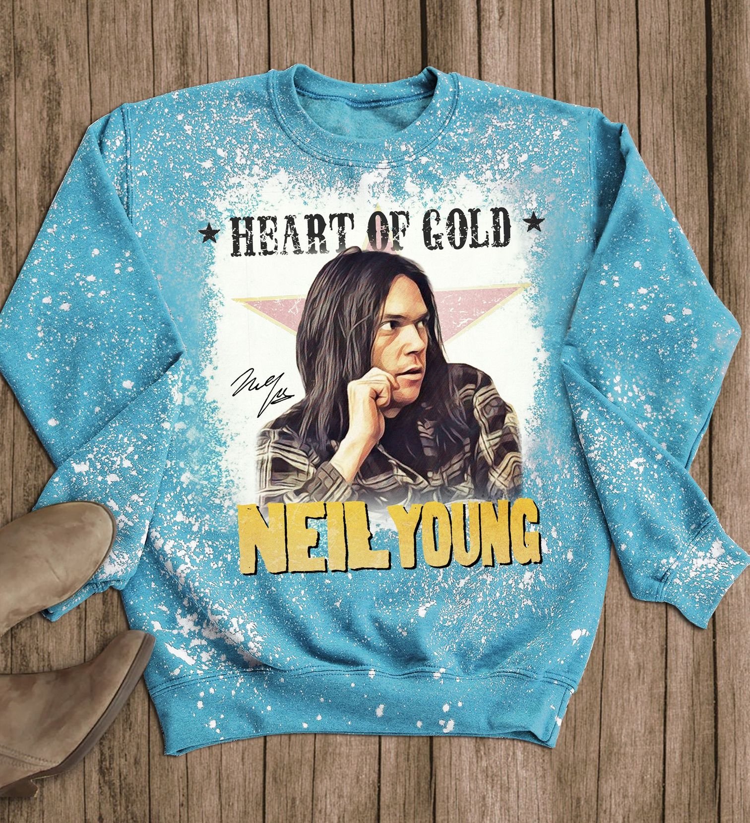 Heart of gold Neil Young pajamas set 4 Heart of gold Neil Young pajamas set 2