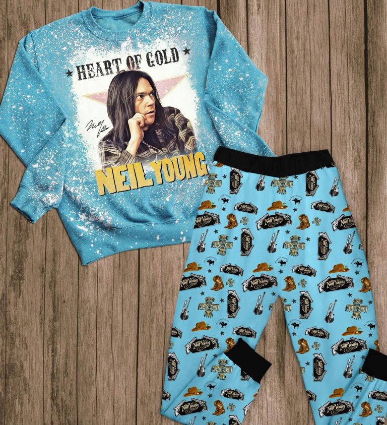 Heart Of Gold Neil Young Pajamas Set 4 Heart of gold Neil Young pajamas set 4