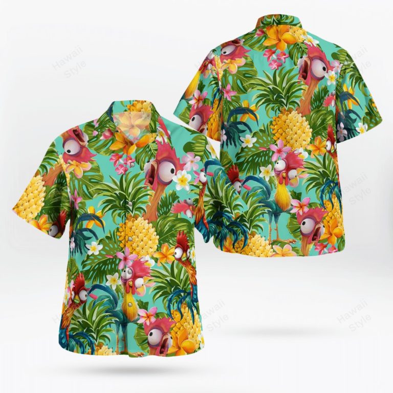 Hei Hei pineapple tropical hawaiian shirt 1