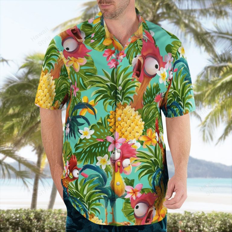 Hei Hei pineapple tropical hawaiian shirt 3