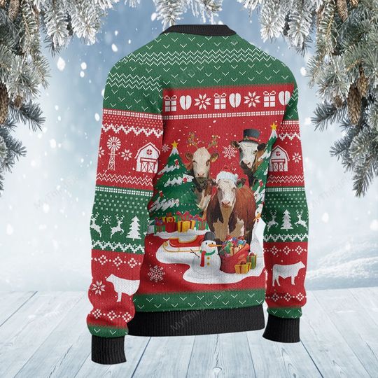 Hereford Cattle Christmas Gift sweater, sweatshirt 2 Hereford Cattle Christmas Gift sweater sweatshirt 3