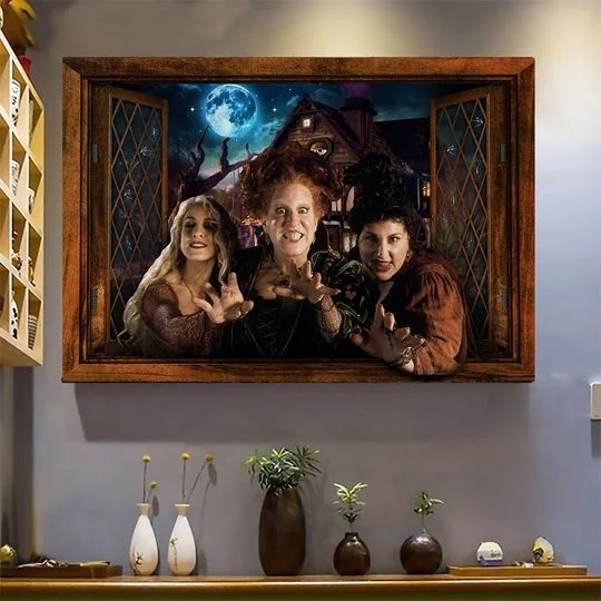 Hocus Pocus halloween windown poster 1 Hocus Pocus halloween windown poster 1