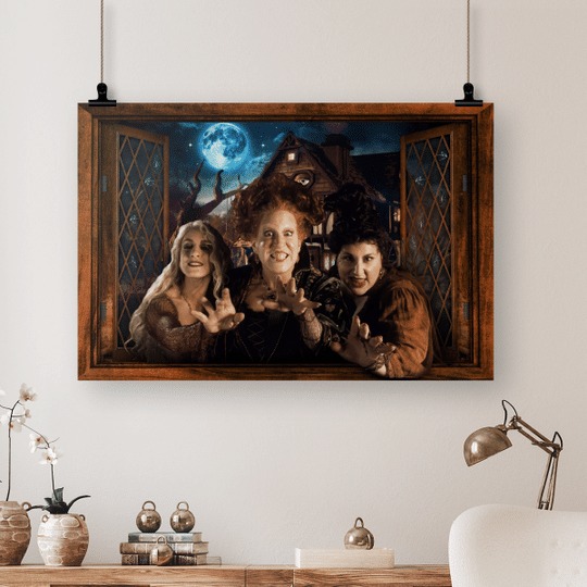 Hocus Pocus halloween windown poster 4 Hocus Pocus halloween windown poster 4