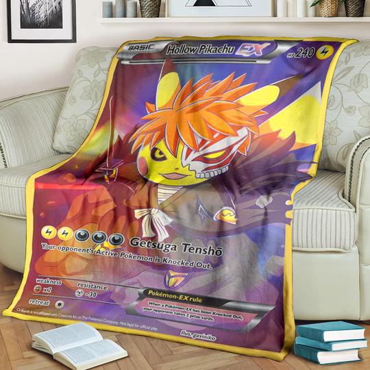 Hollow Pikachu Pokemon blanket
