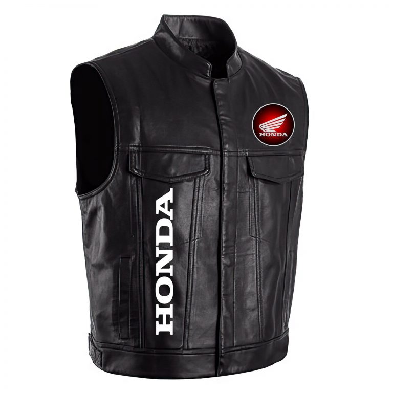 Honda Motorcycles Skull Leather Vest 1 Honda motorcycles Skull Leather Vest 1
