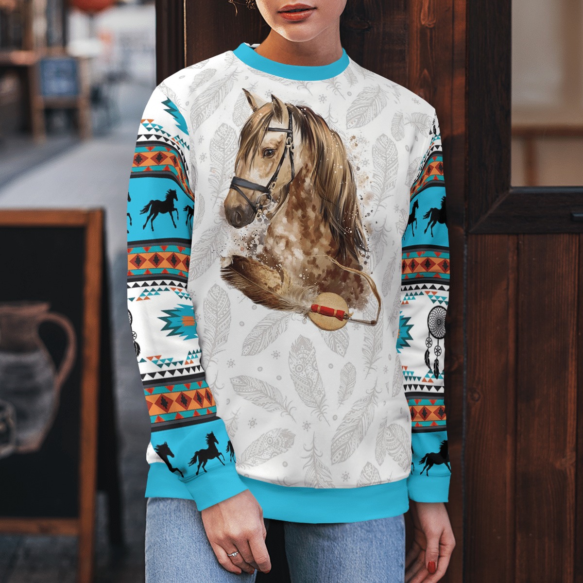 Horse Native Pride 3d over printed hoodie, sweatshirt 1 Horse Native Pride 3d over printed hoodie sweatshirt 1