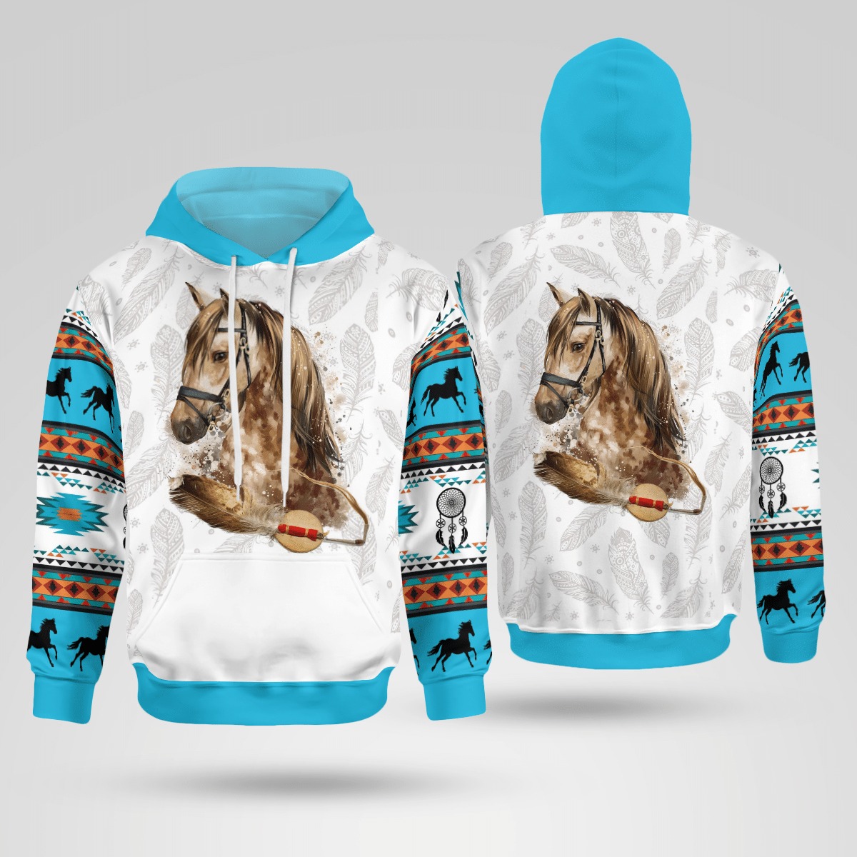 Horse Native Pride 3d over printed hoodie, sweatshirt 7 Horse Native Pride 3d over printed hoodie sweatshirt 4