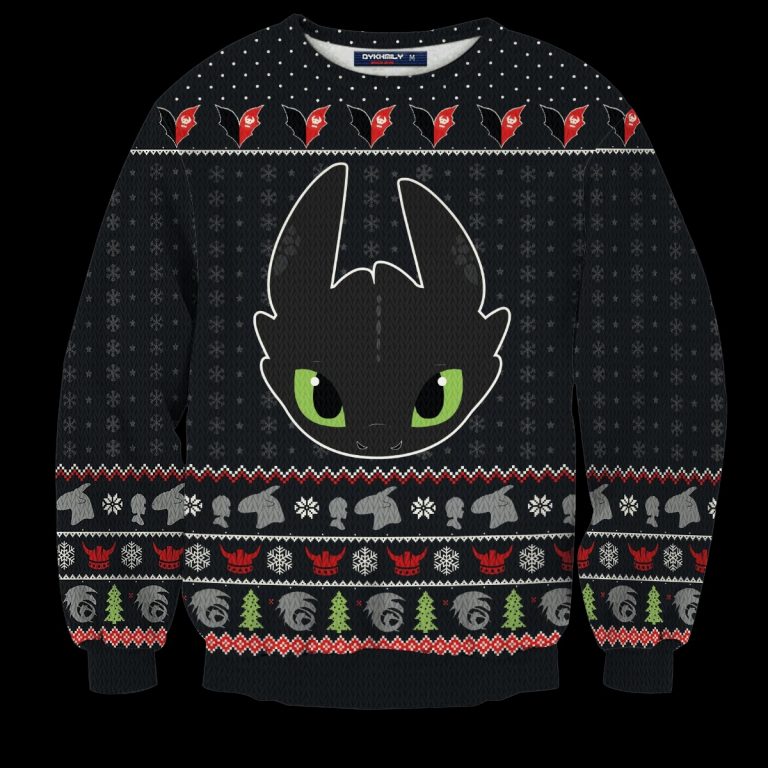 How to Train Your Dragon Toothless christmas sweater sweatshirt 1