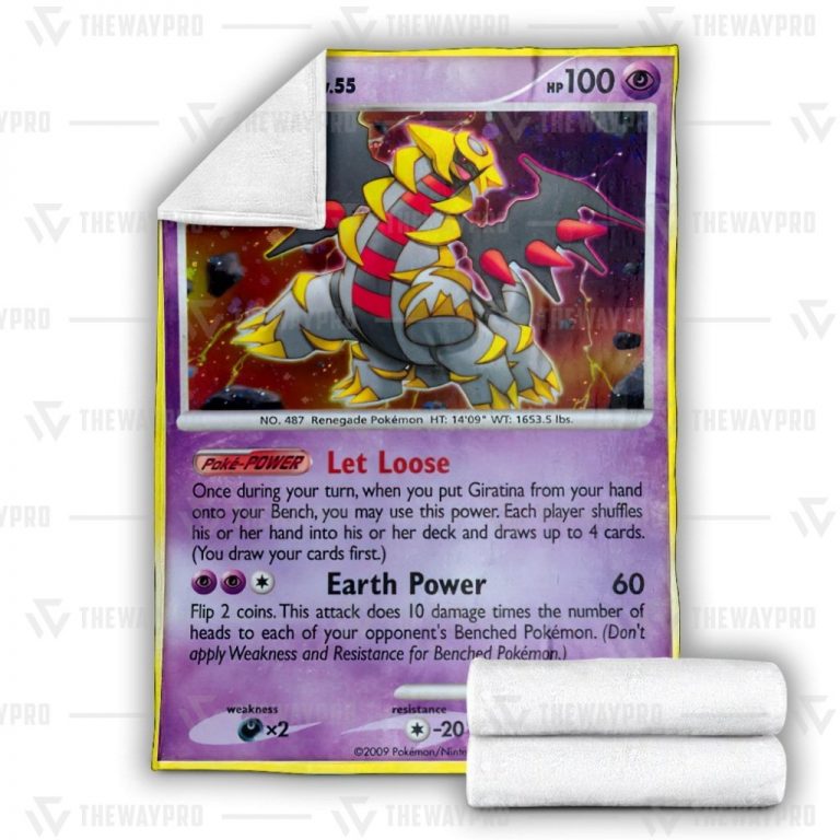 Giratina Platinum Pokemon blanket 3