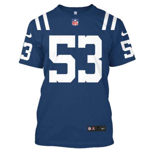 Indianapolis Colts Darius Leonard 53 NFL 3d shirt hoodie 5