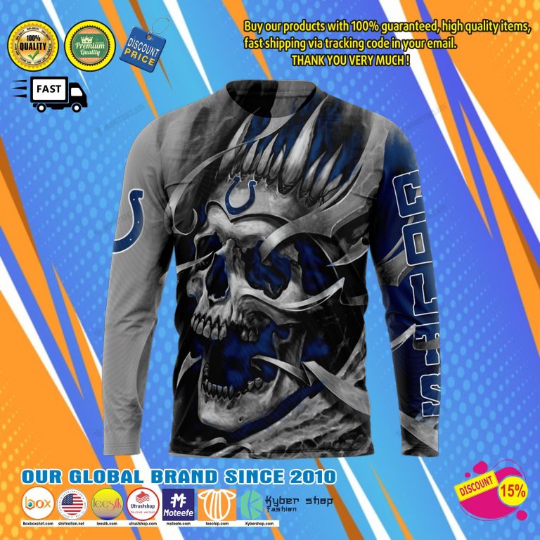 Indianapolis colts skull jersey hoodie8 Indianapolis colts skull jersey hoodie8