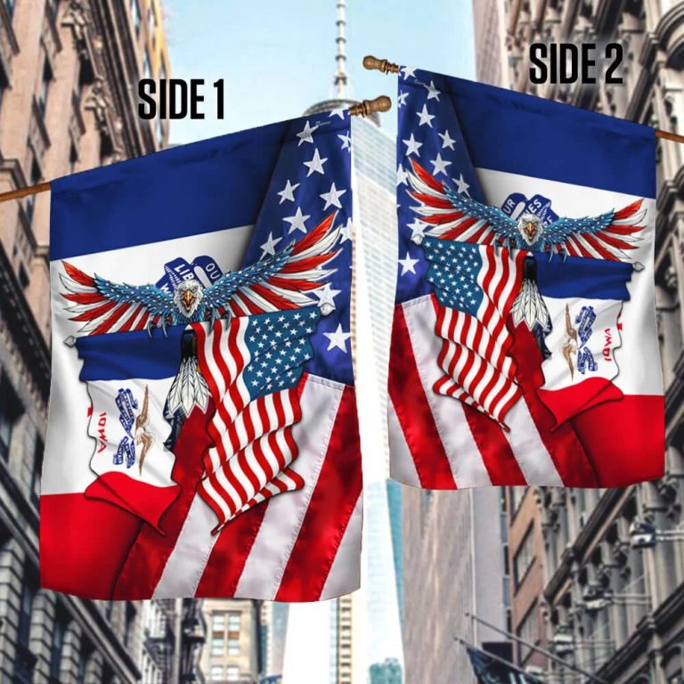 Iowa American Eagle Flag 2
