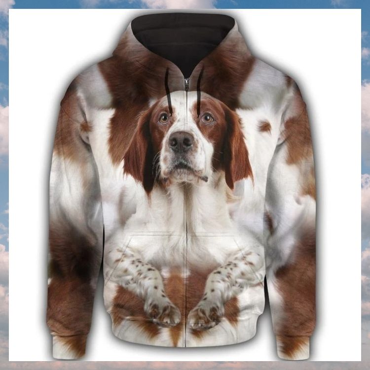 Irish Red And White Setter Face 3d all over print hoodie 3 Irish Red And White Setter Face 3d all over print hoodie 1