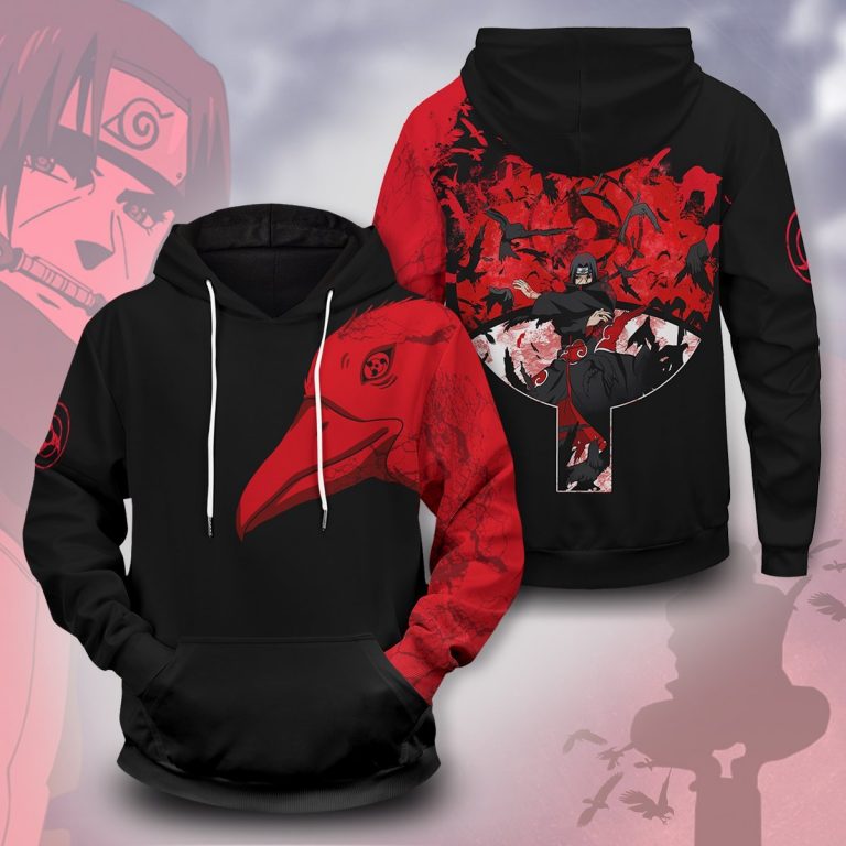 Itachi Summoning Crow 3d hoodie 1