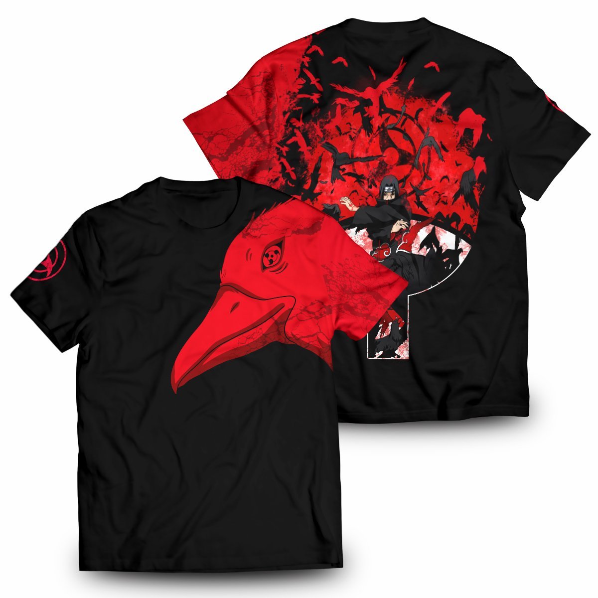 Itachi Summoning Crow 3d shirt 7 Itachi Summoning Crow 3d shirt