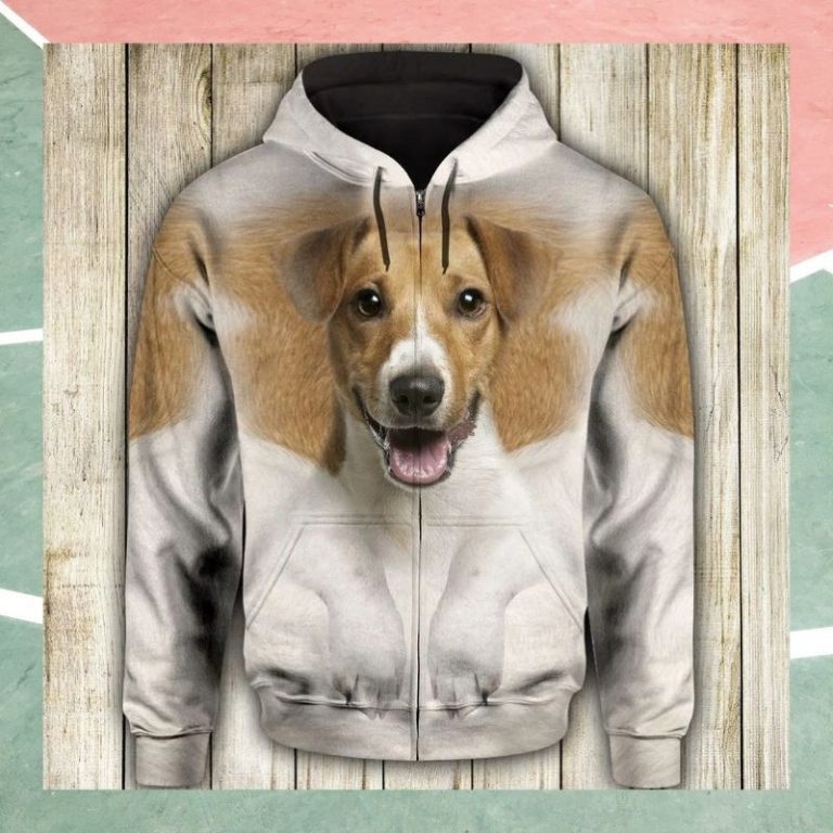 Jack Russell Terrier Face 3d Full Print Hoodie 2 Jack Russell Terrier Face 3d full print hoodie 2