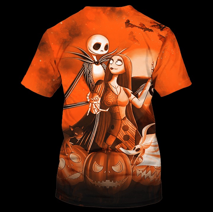 Jack Skelington and Sally Halloween pumpkin 3d shirt, hoodie 5 Jack Skelington and Sally Halloween pumpkin 3d shirt hoodie 4