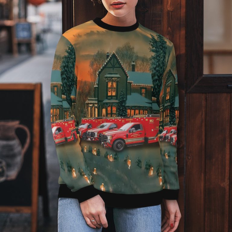 Jacksonville Fire And Rescue Department Christmas sweater sweatshirt 4
