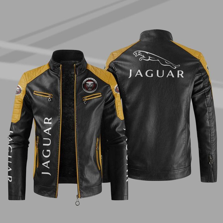 Jaguar Block Leather Jacket1