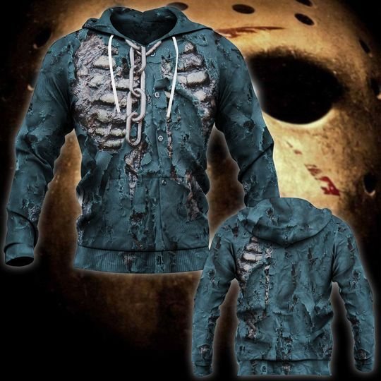 Jason halloween costume 3d all over printed apparels