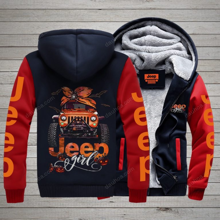 Jeep Girl Halloween fleece hoodie 3