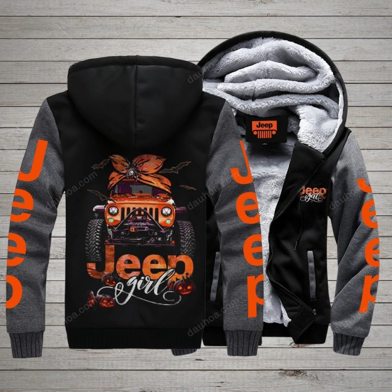 Jeep Girl Halloween fleece hoodie 4