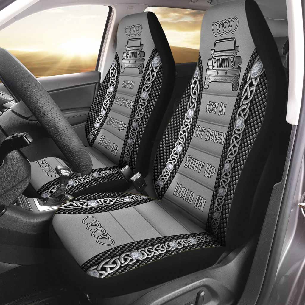 Jeep car Get In Sit Down Shut Up Hold On Car Seat Cover 1