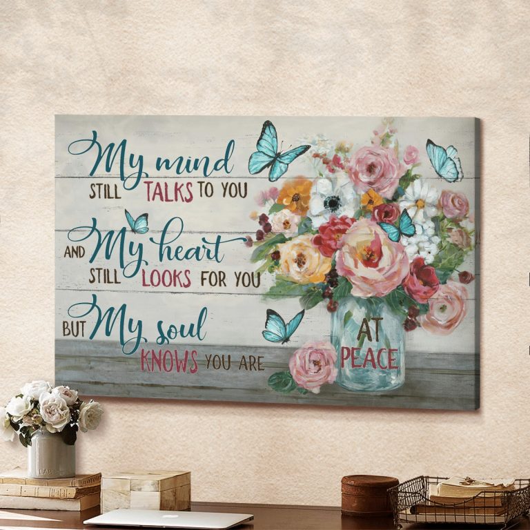 Jesus Flower vase My mind still talks to you at peace poster, canvas (6) Jesus Flower vase My mind still talks to you at peace poster canvas 6