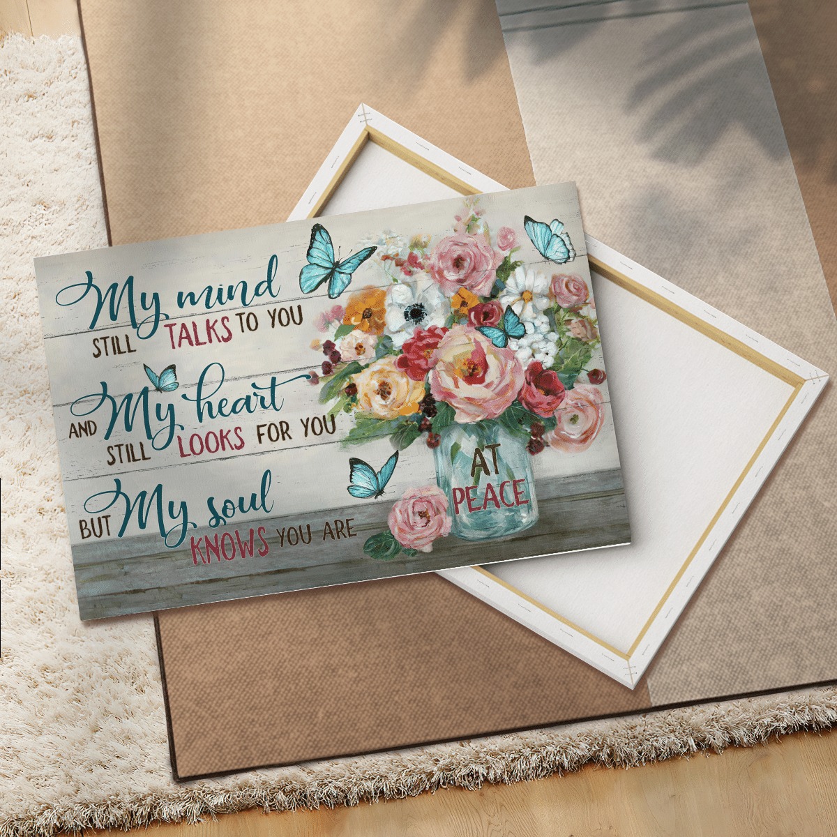 Jesus Flower vase My mind still talks to you at peace poster, canvas 9 Jesus Flower vase My mind still talks to you at peace poster canvas 7