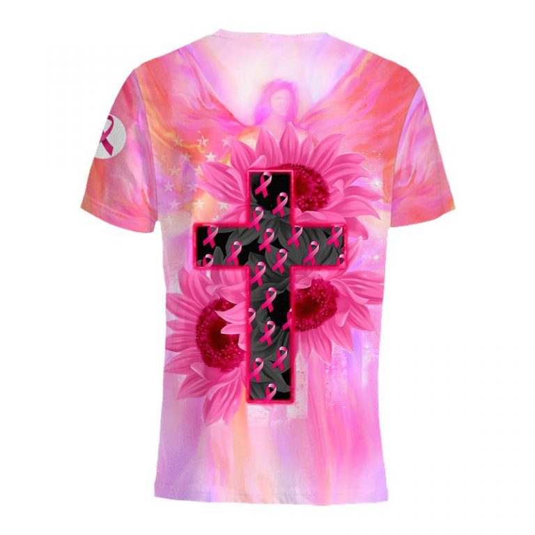 Jesus cross sunflowers Breast Cancer Awareness 3d shirt, hoodie 2 Jesus cross sunflowers Breast Cancer Awareness 3d shirt hoodie 2