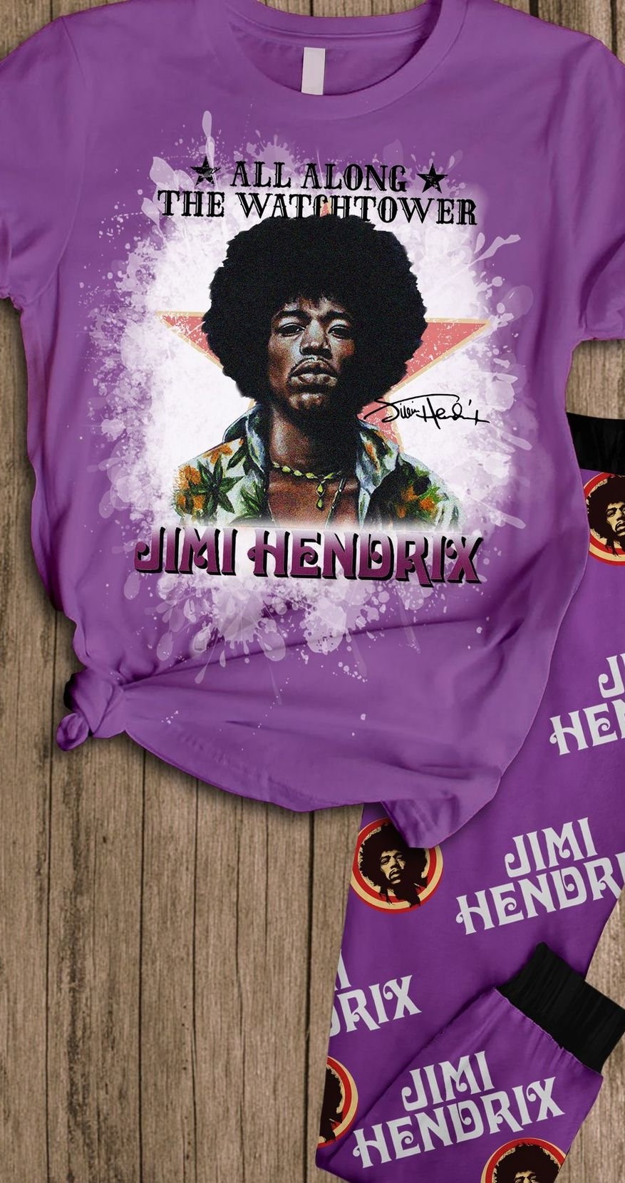 THE QUALITY IS GUARANTEED THE DELIVERY TO YOUR DOOR 4 Jimi Hendrix all along the watchtower pajamas set 1