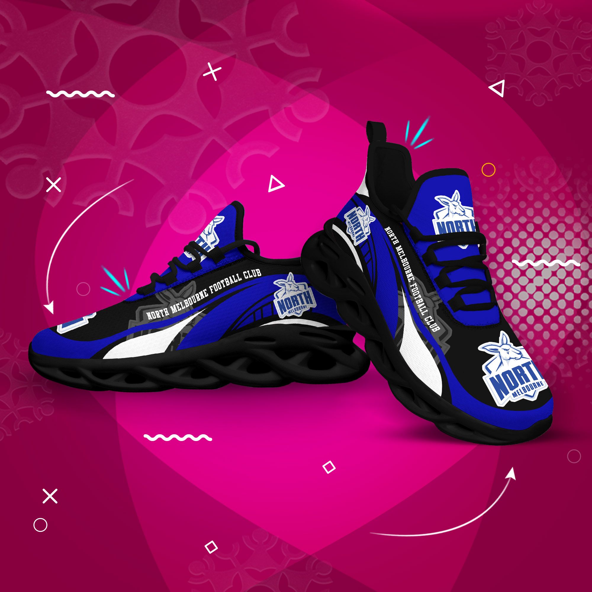 North Melbourne Kangaroos AFL clunky max soul shoes 4 North Melbourne Kangaroos AFL clunky max soul shoes 2.1