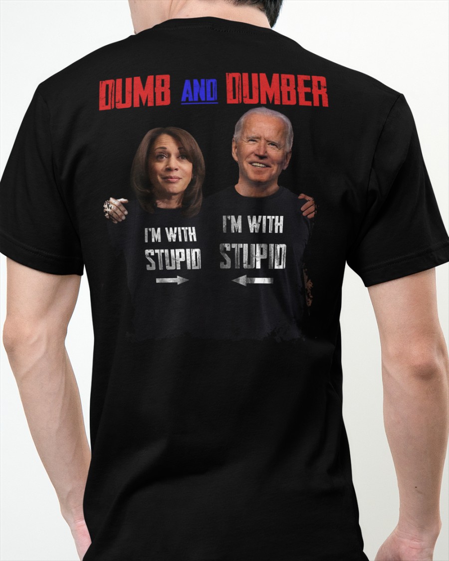 Kamala Harris Joe Biden dumb and dumber i'm with stupid shirt, hoodie 24 Kamala Harris Joe Biden dumb and dumber im with stupid shirt hoodie 5