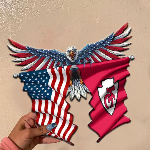 Kansas City Chief United States American flag metal sign 3 Kansas City Chief United States American flag metal sign2