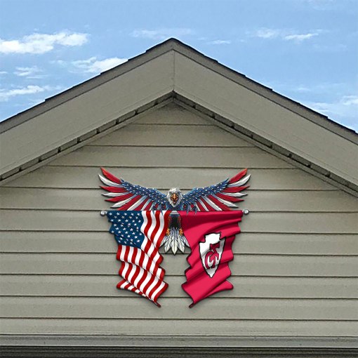 Kansas City Chief United States American flag metal sign 4 Kansas City Chief United States American flag metal sign3