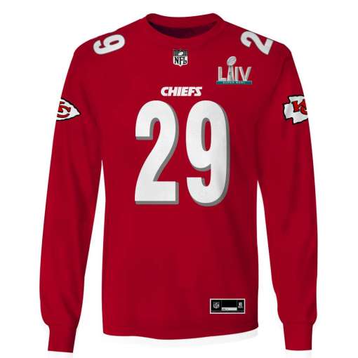 Kansas City Chiefs Eric Berry 29 Super bowl liv 3d shirt hoodie 3