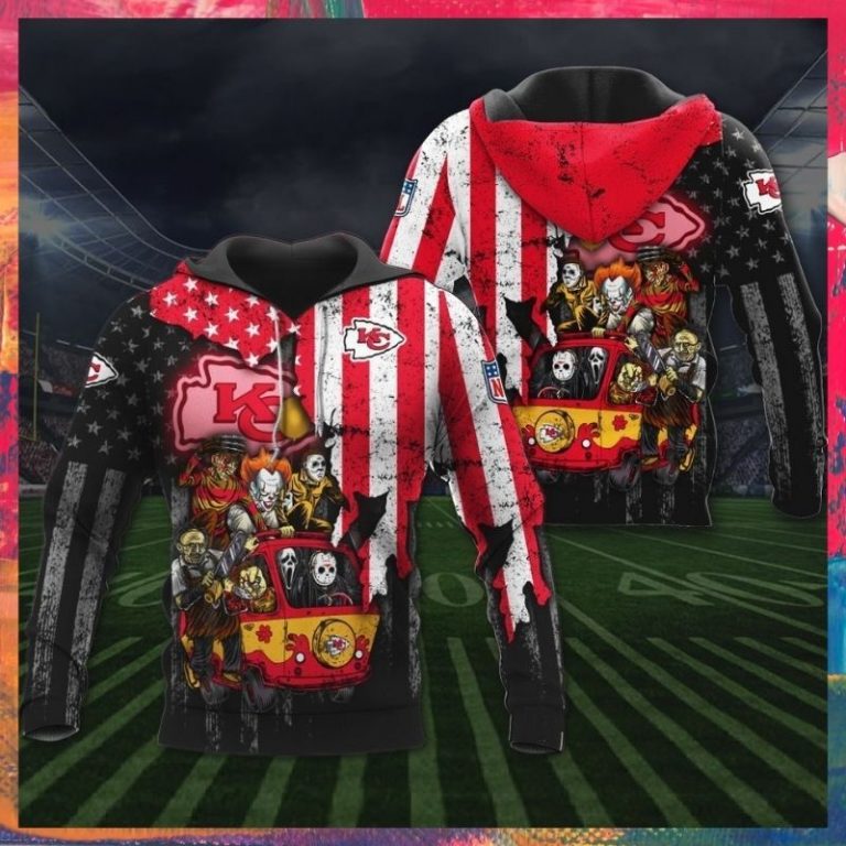 Kansas City Chiefs Horror Characters 3d hoodie 2
