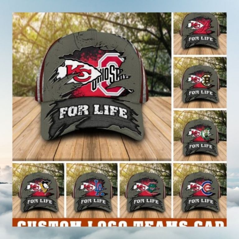 Kansas City Chiefs with custom logo sport team cap 3
